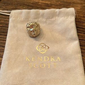 Rarely Worn, Great Condition, Kendra Scott: Collin Coktail Ring Gold - 7
